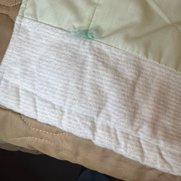 Handmade Toddler Frog Themed Reversible Quilted Texture Blanket Nursery 35 X 44 - Picture 10 of 13